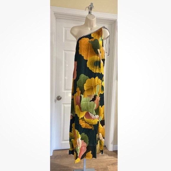 One-Shoulder Farm Rio x Anthropologie Multicolor Dress - Picture 11 of 15